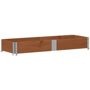 vidaXL Jardinière marron 150x50 cm bois massif de pin pas cher