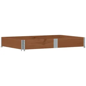vidaXL Jardinière marron 150x100 cm bois massif de pin pas cher
