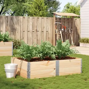 vidaXL Jardinière 150x100 cm bois de pin massif pas cher