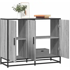 vidaXL Buffet sonoma gris 94x35x76 cm bois d'ingénierie pas cher
