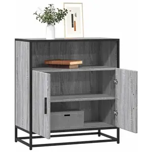 vidaXL Buffet sonoma gris 68x35x76 cm bois d'ingénierie pas cher