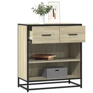 Comparateur de prix : vidaXL Buffet chêne sonoma 68x35x76 cm bois d'ingénierie