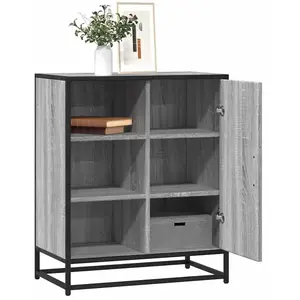 vidaXL Buffet sonoma gris 62x35x76 cm bois d'ingénierie pas cher