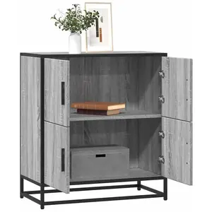 vidaXL Buffet sonoma gris 68x35x76 cm bois d'ingénierie pas cher