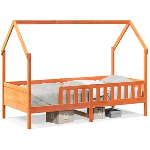 vidaXL Cadre de lit d'enfants forme de maison 90x190cm bois massif pin pas cher