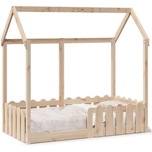 vidaXL Cadre de lit d'enfants forme de maison 70x140cm bois pin massif pas cher