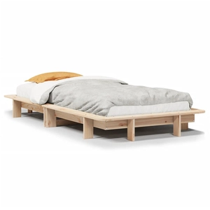 vidaXL Cadre de lit sans matelas 75x190 cm bois de pin massif pas cher