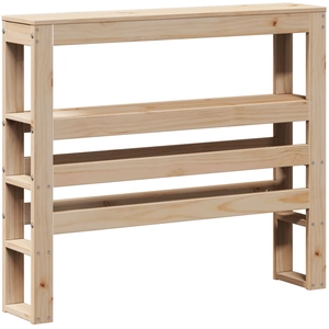 vidaXL Tête de lit avec étagères 120 cm bois massif de pin pas cher
