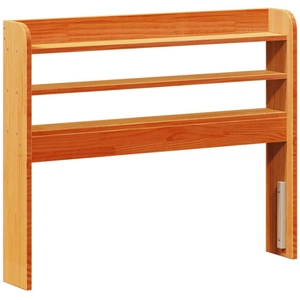 vidaXL Tête de lit avec étagères marron cire 100 cm bois massif de pin pas cher