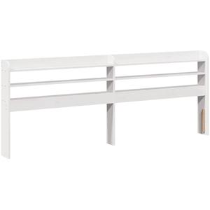 vidaXL Tête de lit avec étagères blanc 180 cm bois massif de pin pas cher