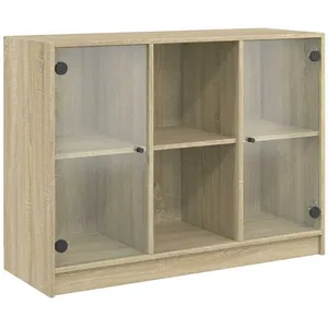vidaXL Buffet chêne sonoma 102x37x75,5 cm bois d'ingénierie pas cher