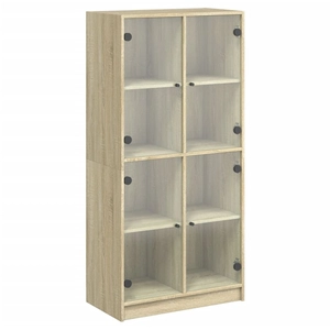 vidaXL Buffet haut avec portes chêne sonoma bois d'ingénierie pas cher
