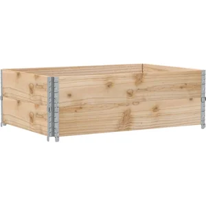 Comparateur de prix : vidaXL Jardinière 120x80 cm bois massif de pin