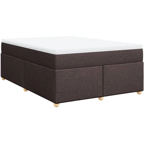 vidaXL Sommier à lattes de lit avec matelas Marron foncé 160x200 cm pas cher