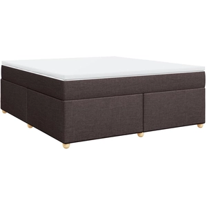 vidaXL Sommier à lattes de lit avec matelas Marron foncé 180x200 cm pas cher