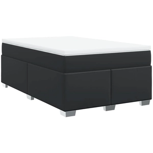 vidaXL Sommier à lattes de lit matelas Noir 120x200 cm Similicuir