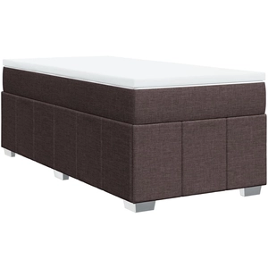 vidaXL Sommier à lattes de lit avec matelas Marron foncé 140x200 cm pas cher