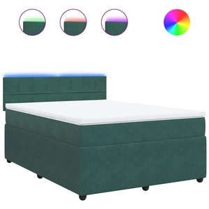 vidaXL Sommier à lattes de lit avec matelas Vert foncé 100x200 cm pas cher