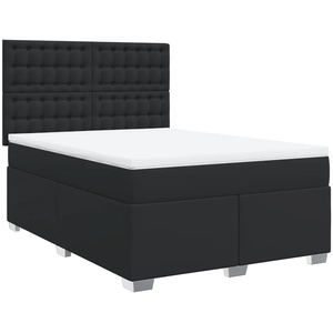 vidaXL Sommier à lattes de lit avec matelas Noir 160x200 cm pas cher