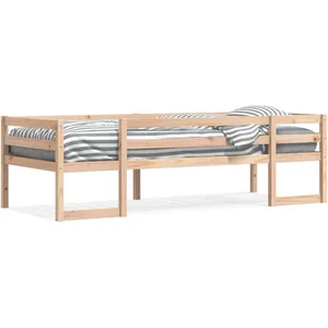 vidaXL Vidaxl Cadre De Lit Pour Enfants Sans Matelas 75x190 Cm Pin Massif pas cher