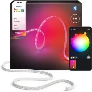 Philips, Bande LED, Hue Flux Lightstrip 5m (RGBW, 500 cm, Intérieur) pas cher