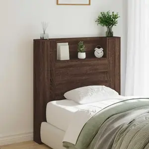 vidaXL Tête de lit Chêne brun 100 x 16,5 x 103,5 cm Bois d'ingénierie pas cher