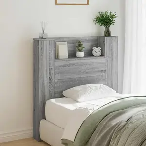 vidaXL Tête de lit Gris Sonoma 100 x 16,5 x 103,5 cm Bois d'ingénierie pas cher