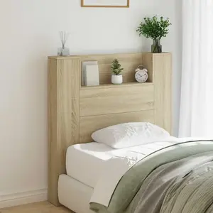 vidaXL Tête de lit avec tête de lit Chêne Sonoma 100 x 16,5 x 103,5 cm pas cher