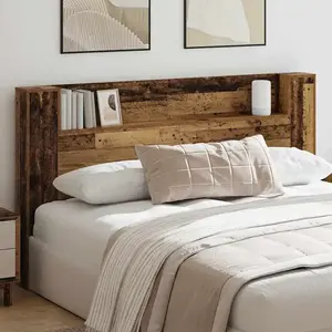 vidaXL Tête de lit Bois ancien 180 x 17 x 104,5 cm Bois d'ingénierie pas cher