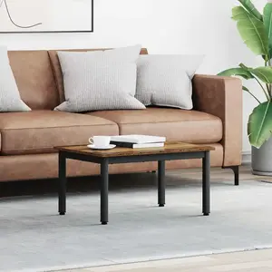 vidaXL Table basse Bois ancien 70 x 50 x 36 cm Bois d'ingénierie pas cher