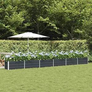 Comparateur de prix : vidaXL Vidaxl Jardinière Anthracite 480 X 50 X 45 Cm Acier Galvanisé