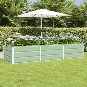 Comparateur de prix : vidaXL Vidaxl Jardinière Vert 240 X 80 X 45 Cm Acier