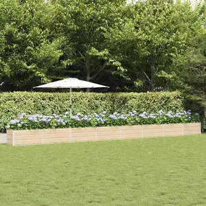 vidaXL Vidaxl Jardinière Ivoire 480 X 50 X 45 Cm Acier Galvanisé pas cher