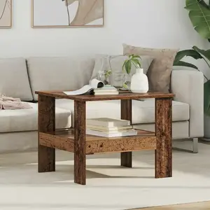 vidaXL Table basse Bois ancien 57 x 55 x 45 cm Bois d'ingénierie pas cher