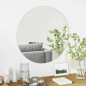 vidaXL vidaXL Miroir mural Ø 70 cm verre trempé pas cher