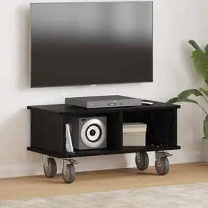 vidaXL vidaXL Meuble TV Chêne noir 68,5 x 35 x 35 cm Bois d'ingénierie pas cher
