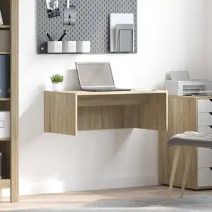 vidaXL Bureau mural Chêne Sonoma 80 x 45 x 30 cm Bois d'ingénierie pas cher