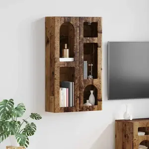 Comparateur de prix : vidaXL Armoire suspendue avec étagère Bois ancien 59 x 20 x 100 cm