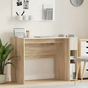 vidaXL Vidaxl Bureau Chêne Sonoma 109 X 50 X 78 Cm Bois D'ingénierie pas cher
