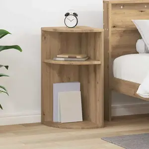vidaXL vidaXL Table d'appoint Chêne artisanal 29,6 x 29,6 x 60 cm pas cher