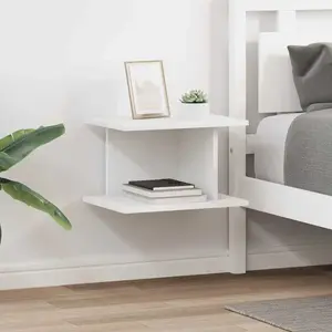 vidaXL Table de chevet 2 pcs Blanc 40 x 30 x 25 cm Bois d'ingénierie pas cher