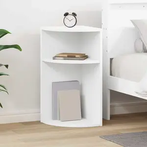 vidaXL Table d'appoint Blanc 29,6 x 29,6 x 60 cm Bois d'ingénierie
