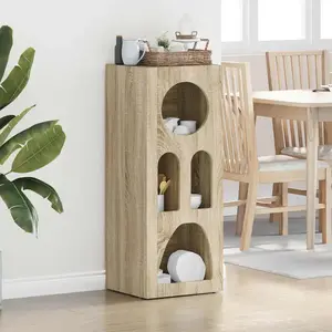 vidaXL vidaXL Buffet Chêne Sonoma 40 x 35 x 100,5 cm Bois d'ingénierie pas cher
