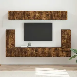 Comparateur de prix : vidaXL vidaXL Ensemble meuble TV 5 pcs Chêne fumé Bois d'ingénierie