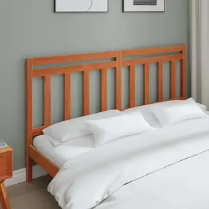 vidaXL Tête de lit avec tête de lit Cire marron 185,5 x 100 cm pas cher