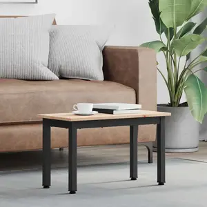 vidaXL vidaXL Table basse Naturel 60 x 30 x 36 cm Bois de pin massif pas cher