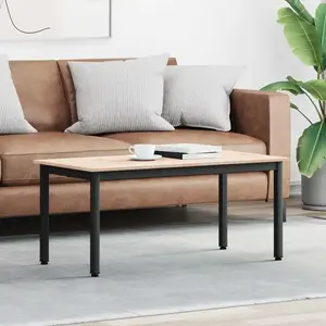 vidaXL vidaXL Table basse Naturel 100 x 50 x 45 cm Bois de pin massif pas cher