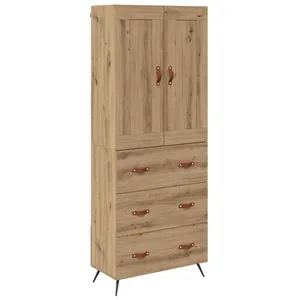 vidaXL Vidaxl Haut Armoire Avec Tiroir Chêne Artisanal 69,5 X 34 X 180... pas cher