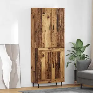 vidaXL Haut Armoire Bois Ancien 69,5 x 34 x 180 cm pas cher