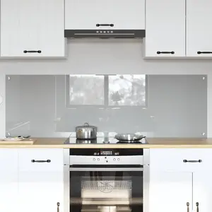 vidaXL Protection de cuisine 2 pcs Gris clair 80 x 50 cm verre trempé pas cher